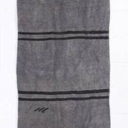2x8 Green & Black One-of-a-Kind Vintage Kilim Runner, 67x247 Cm
