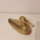 Duck brass paperweight