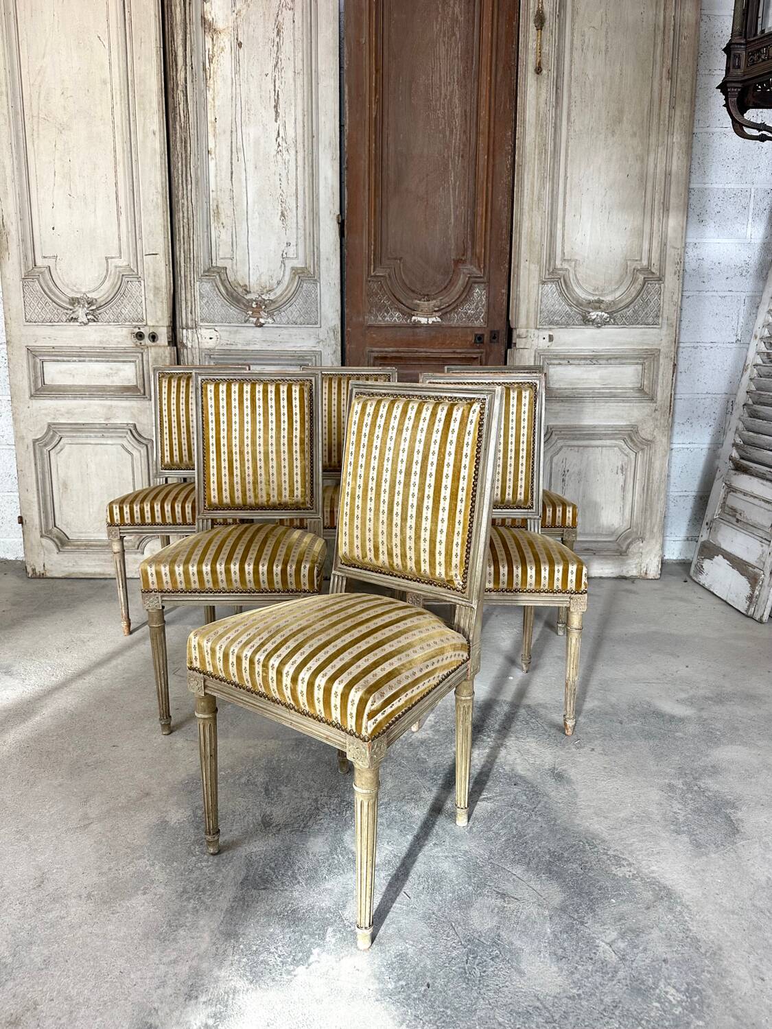 Set of 6 Louis XVI chairs