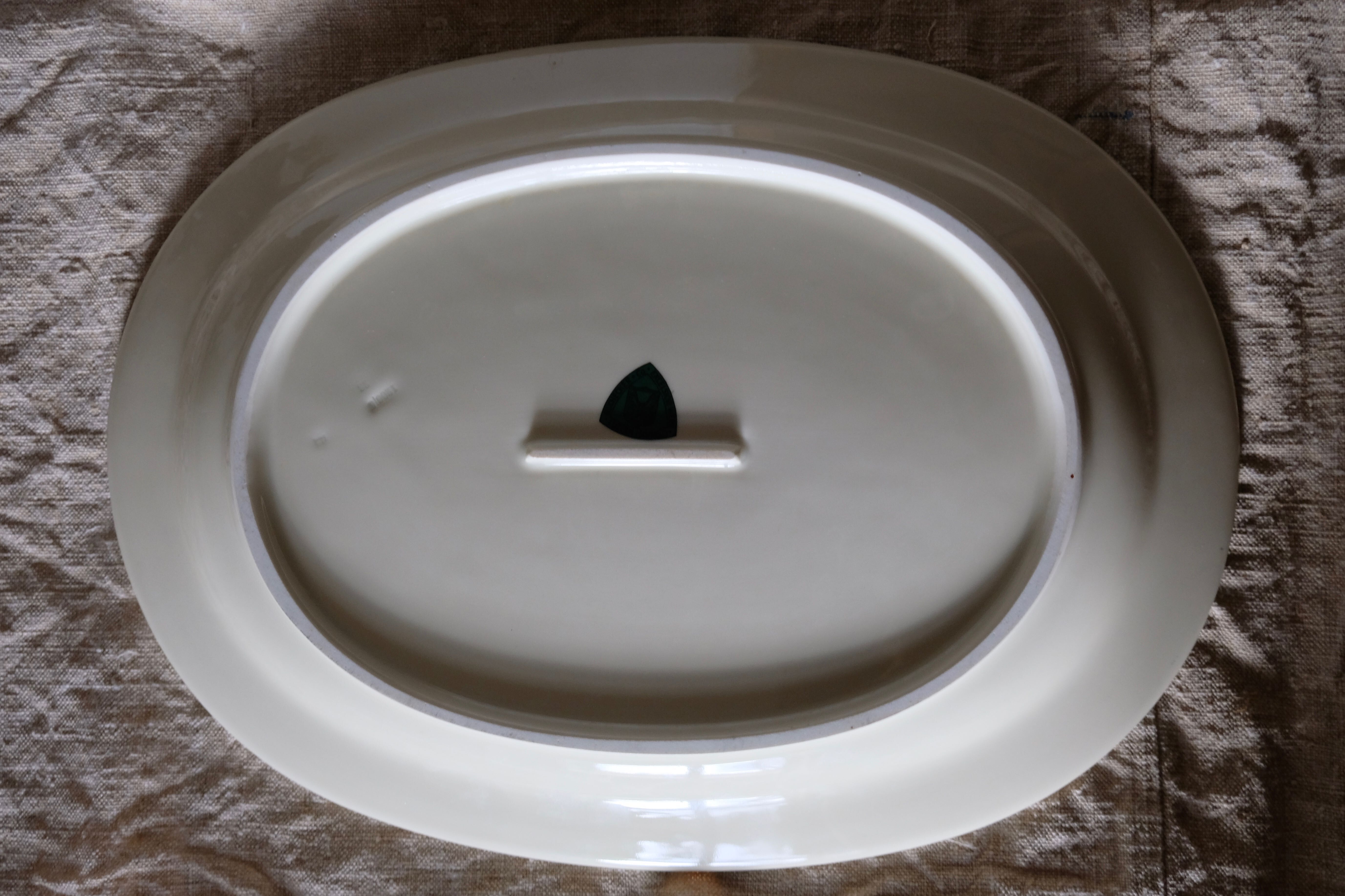 Service dish of the hotel "Grand Hotel Nationale" Lucerne Switzerland of the Buchecker & C manufacture