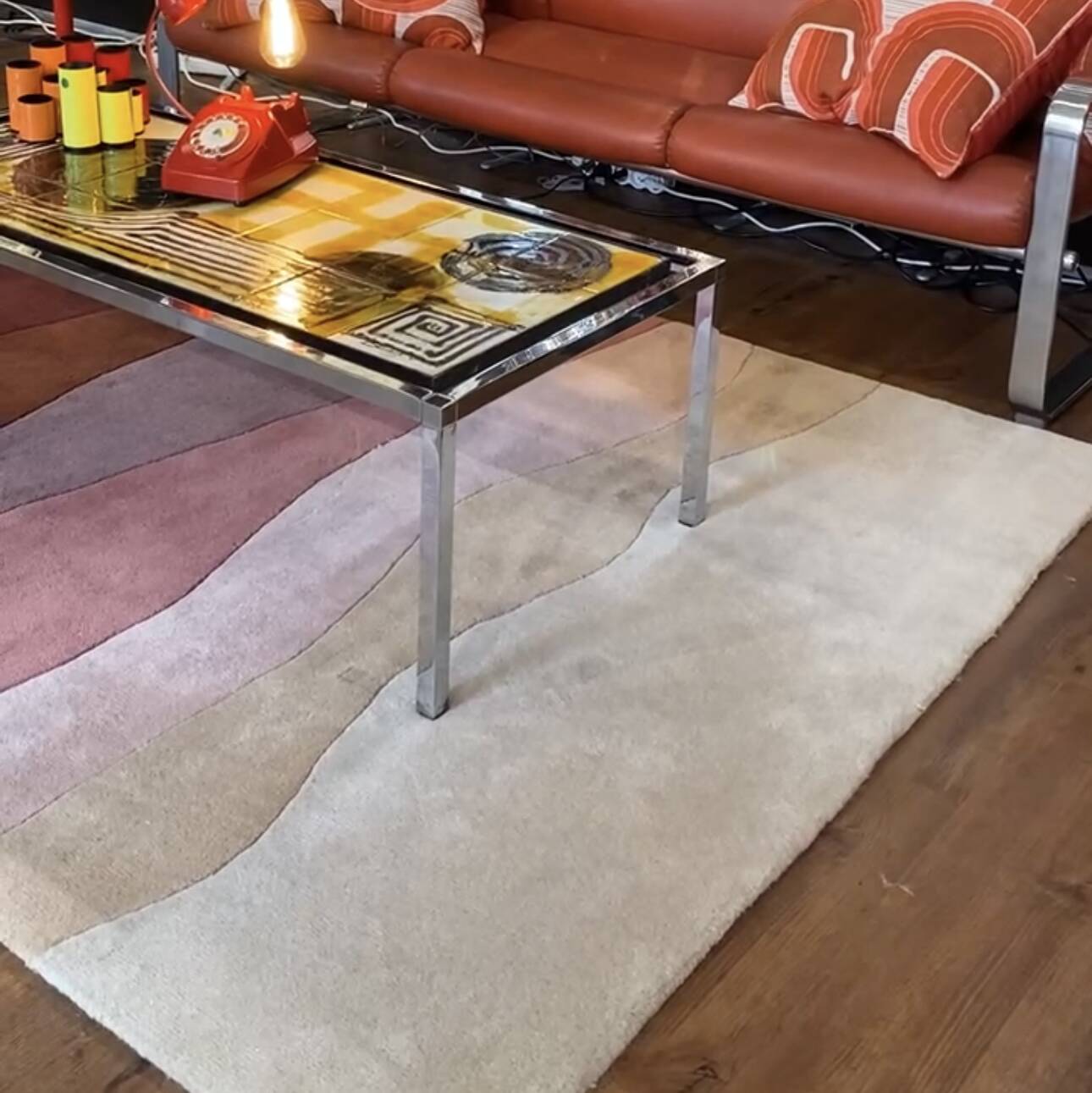 Tufted wool rug by Giulia Sola 160x230cm
