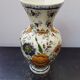 Ancien vase h becquet céramique décor fleurs made in belgique vintage