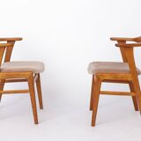 Set of 4 Erik Kirkegaard Chairs Model 49, Danish Mid Century 1960s Teak