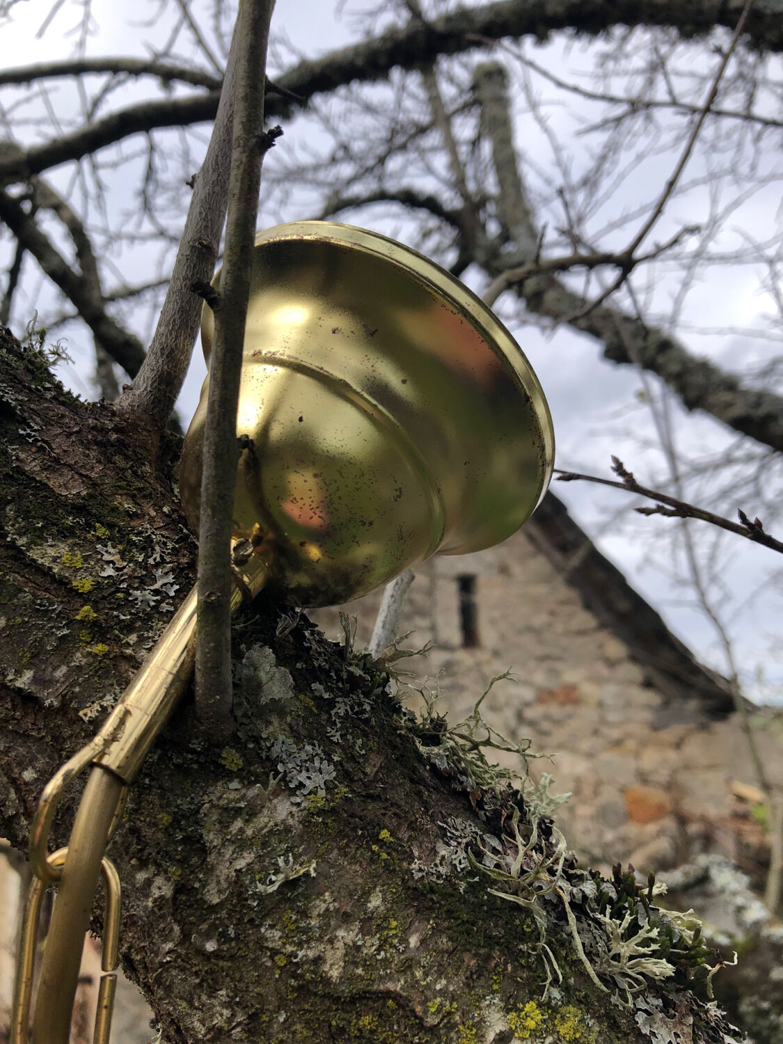 Glass tassel chandelier