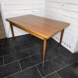 Vintage rectangular table with 2 extensions from the 60s