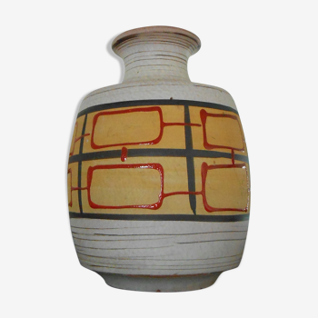 Vase décoratif en céramique années 50 West Germany