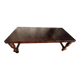 Table cuir et bois origine du perou