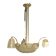 Art Deco frosted glass chandelier by the Muller brothers