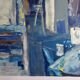 Artist's studio. Original lithograph signed in pencil.