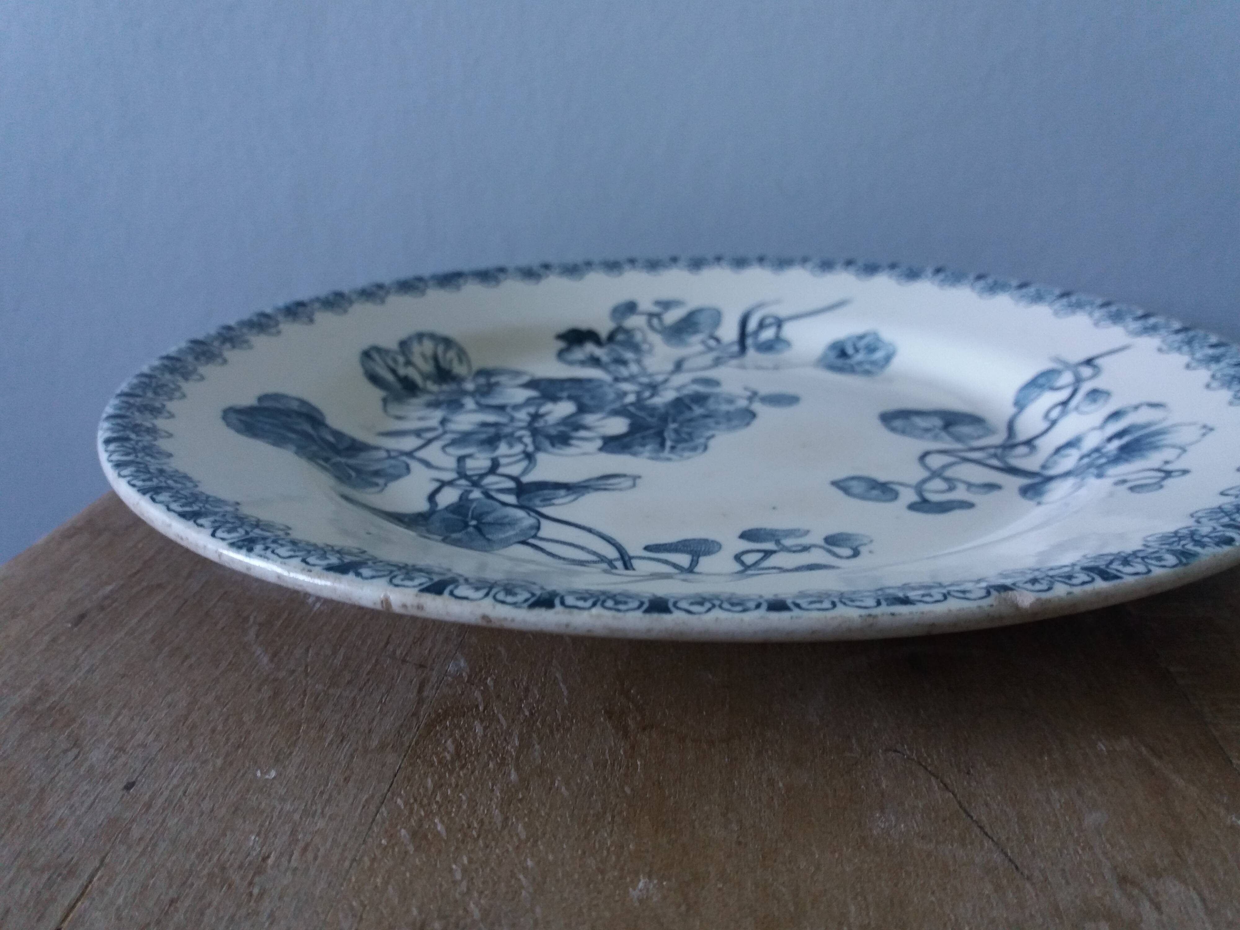 Gien Capucines Terre de fer flat plate