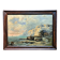 Impressionist painting attributed to F-G Engler, oil on canvas, romantic seascape.