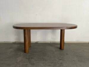 Oval oak dining table