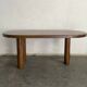Oval oak dining table
