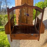 Cage à oiseaux ancienne en bois