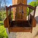 Cage à oiseaux ancienne en bois