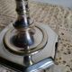 Pair of silver-plated candlesticks