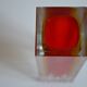 MURANO SOMMERSO VINTAGE MODERNIST VASE ERA FLAVIO POLISHED