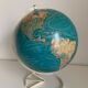 Vintage globe 1979 terrestrial Taride twisted metal 35 cm