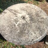 Old garden furniture in reconstituted stone