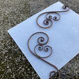 Wrought iron pediment
