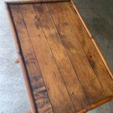 Folding bamboo side table