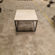Coffee table 60x60 cream marble