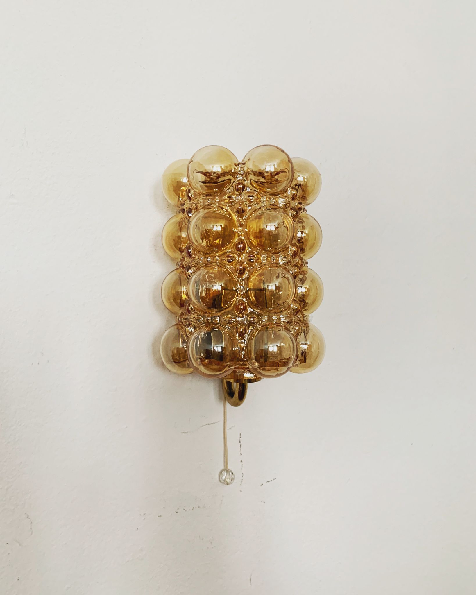 Set of 2 mid-century modern bubble wall lamps by Helena Tynell for Limburg