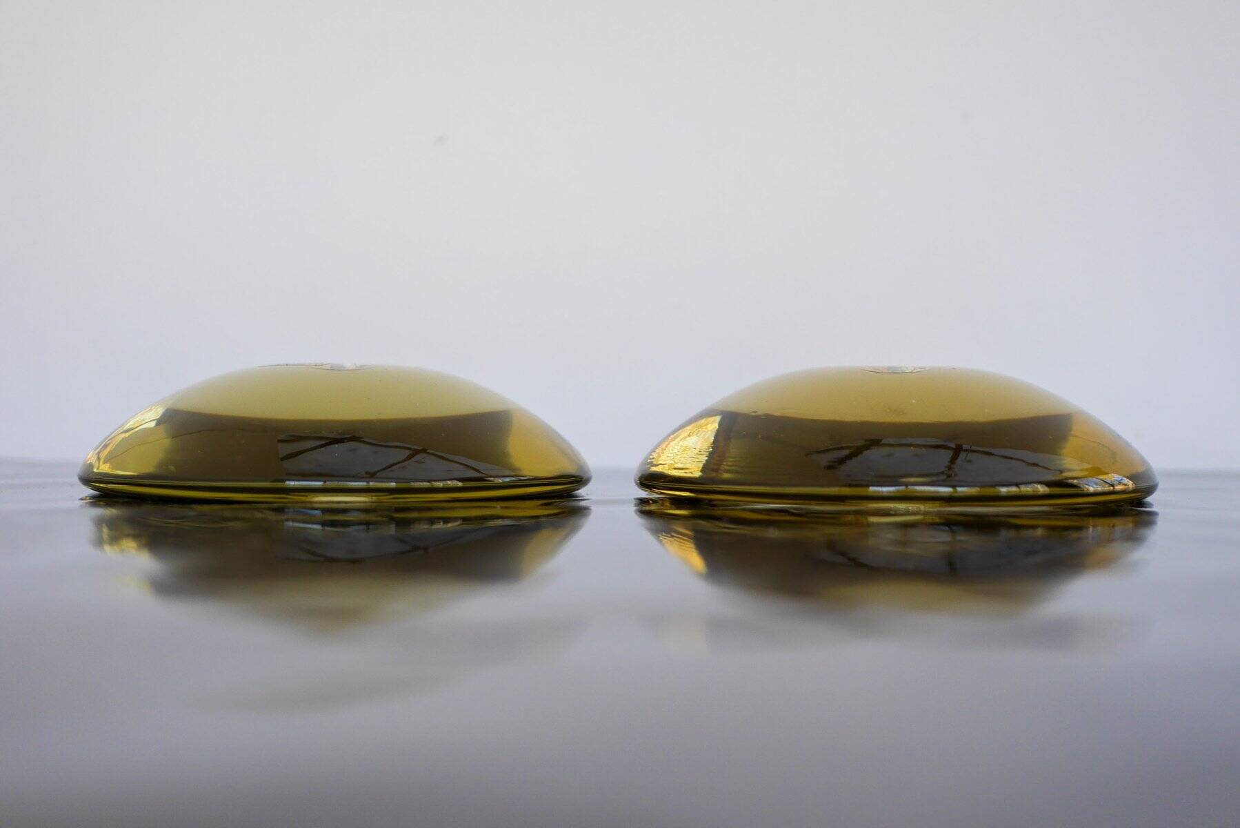 Glass candleholders by Anne Nilsson for Kosta, 2000s, set of 2