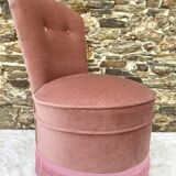 Toad armchair, vintage velvet fireside chair