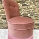 Fauteuil crapaud, chauffeuse en velours vintage