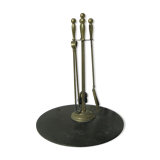 Gilded brass fireplace servant.