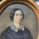 Large portrait of a woman in pastel – Second Empire period – Signed Loullie, d