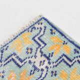 2x10 Blue & Yellow Vintage Runner Rug 73x328Cm