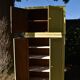 Armoire ancienne buffet jaune vintage parisien