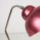 Lampes de table dorée et rouge du milieu du siècle, ensemble de 2