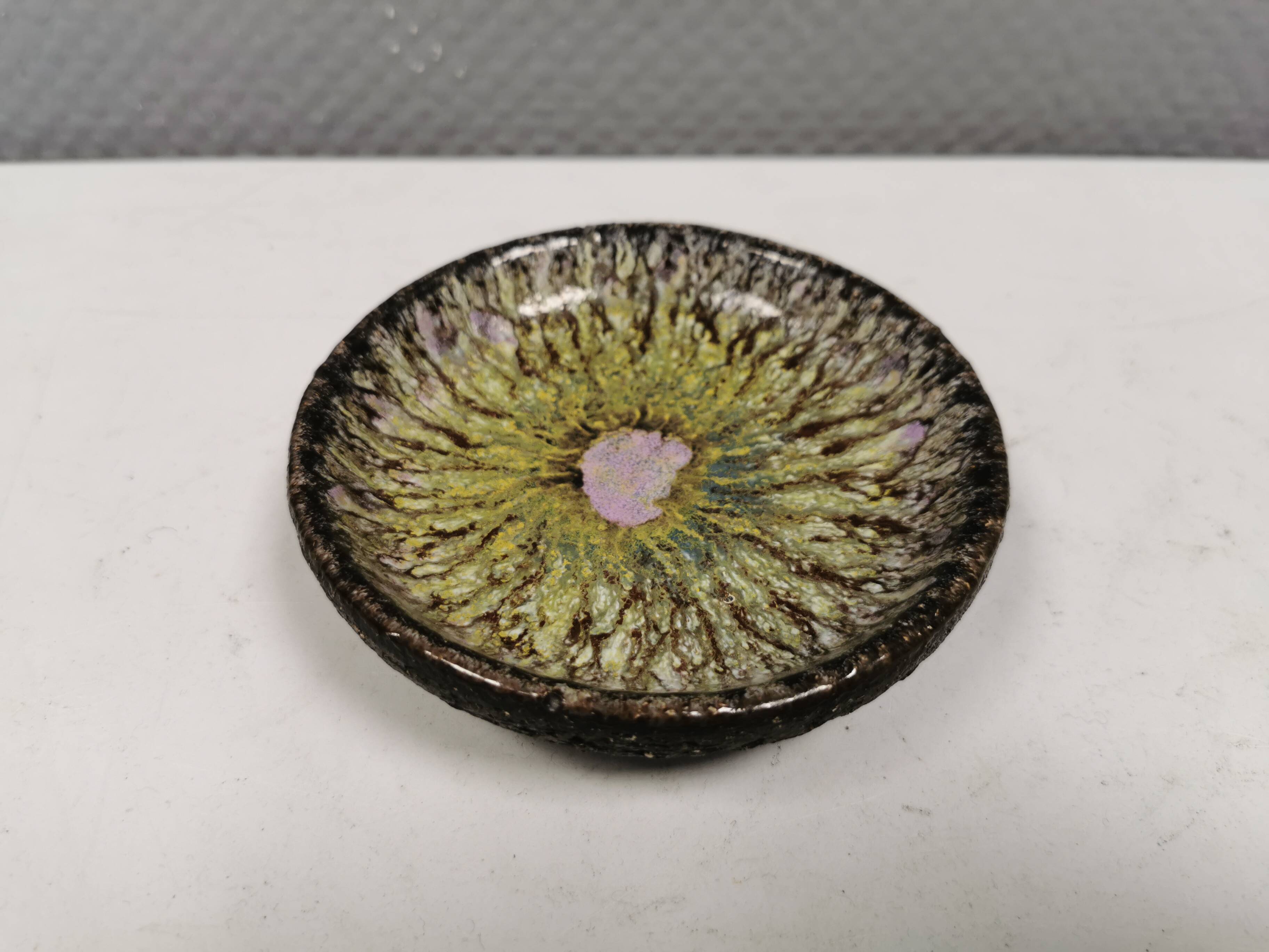 Small ceramic ashtray from Danish Bangholm 1970s