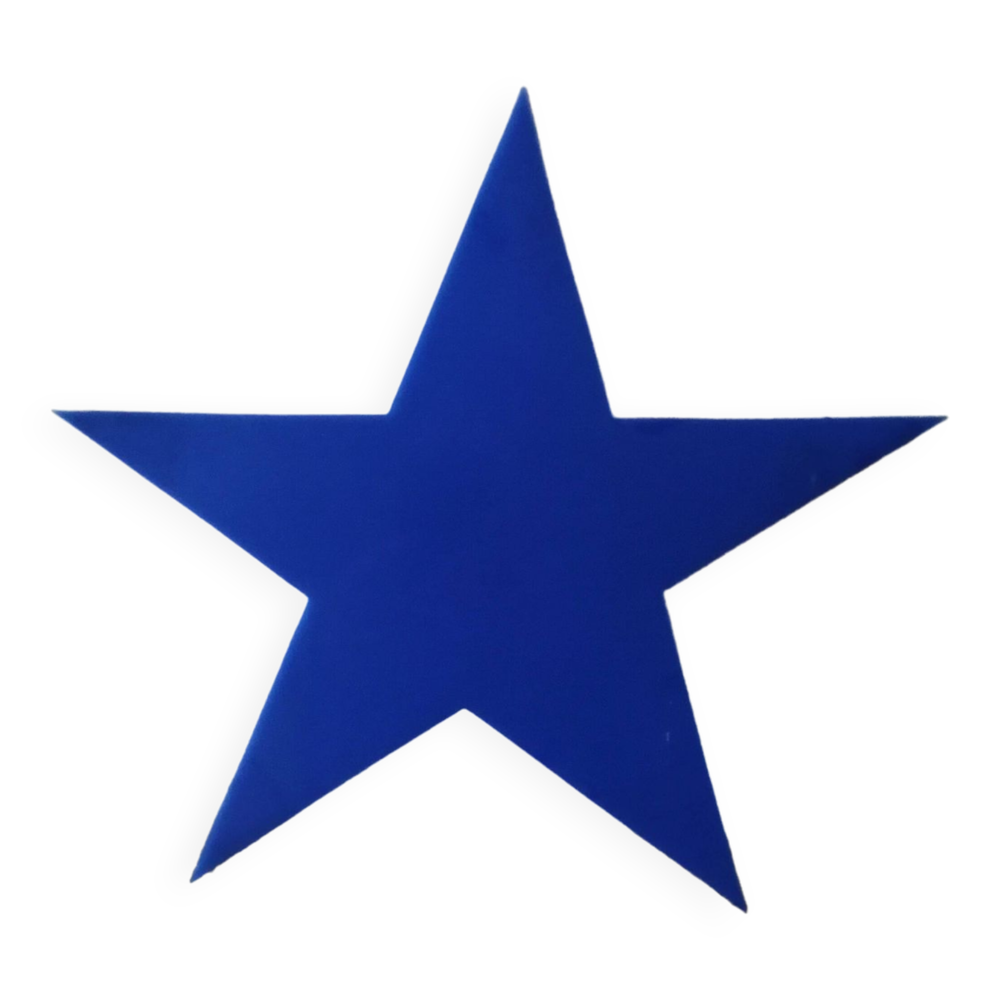 Vintage blue plexiglass sign letter "Star"