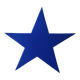 Vintage blue plexiglass sign letter "Star"