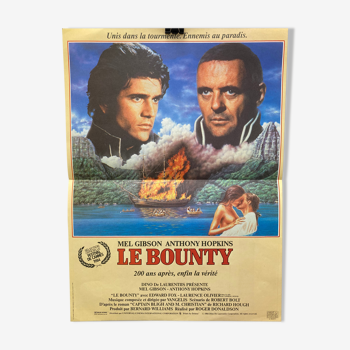 Affiche de cinéma "Le Bounty" Mel Gibson et Anthony Hopkins
