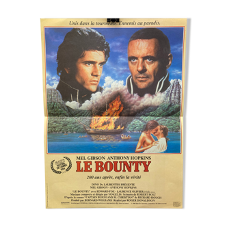 Movie poster "The Bounty" Mel Gibson and Anthony Hopkins