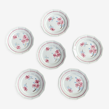 Set of 6 dessert plates St Amand 1940