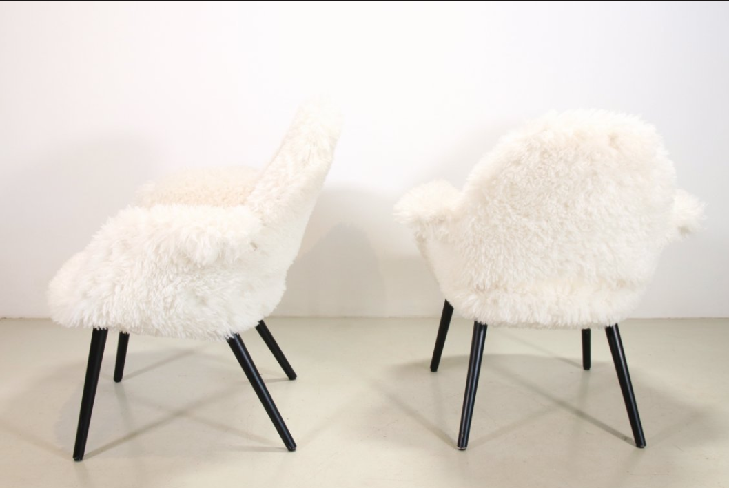 2 chaises Vitra Organic de Charles Eames et Eero Saarinen