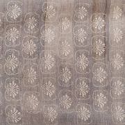 Vintage midcentury karapinar floral brown wool rug