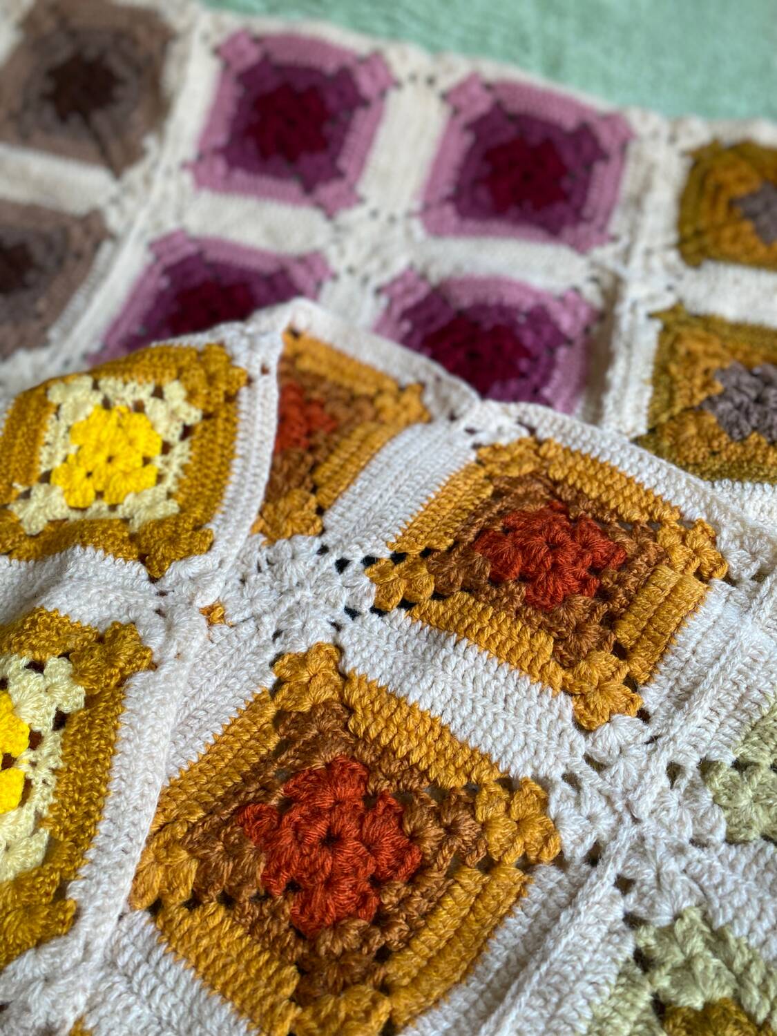 Couvre lit granny bohème