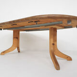 Large pinewood extendable dining table1970's