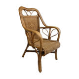 Vintage rattan armchair