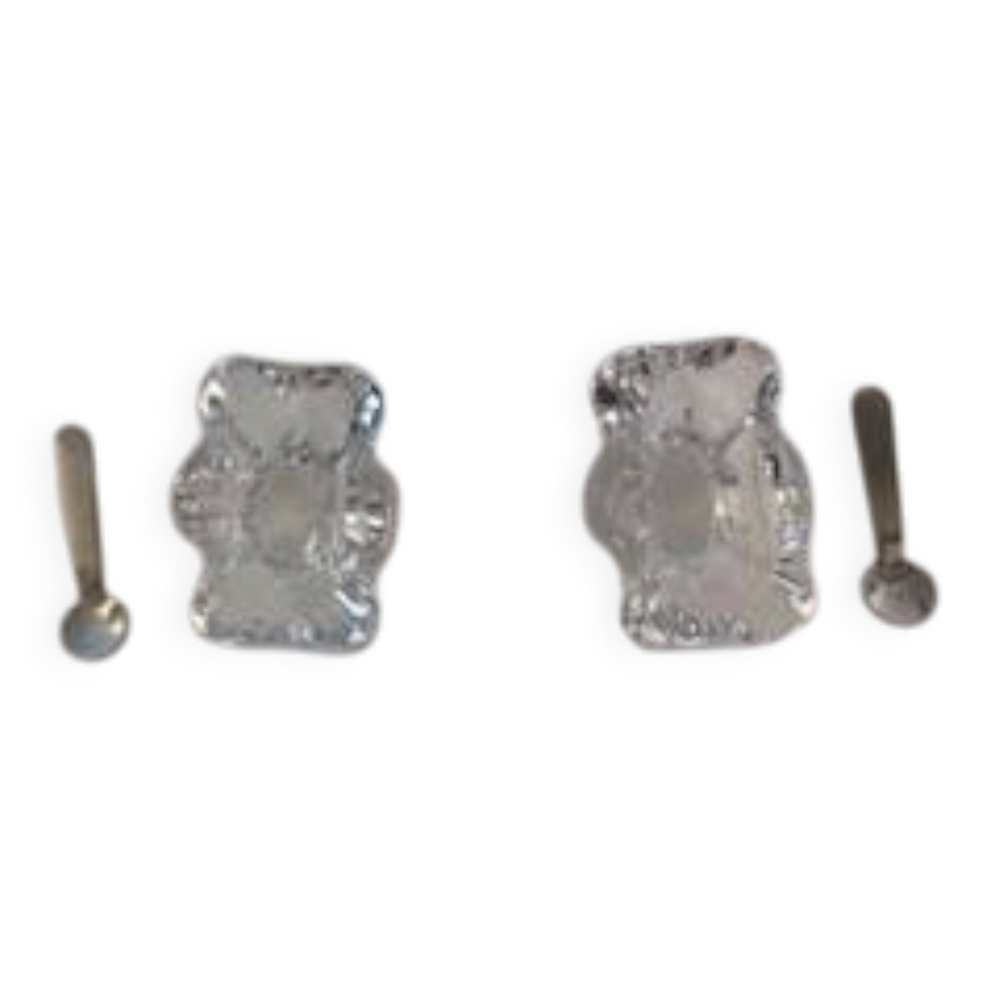 Crystal salt shakers daum