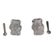 Crystal salt shakers daum