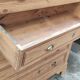 Ancienne grande commode en orme six tiroirs