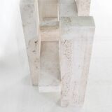 Travertine dining table